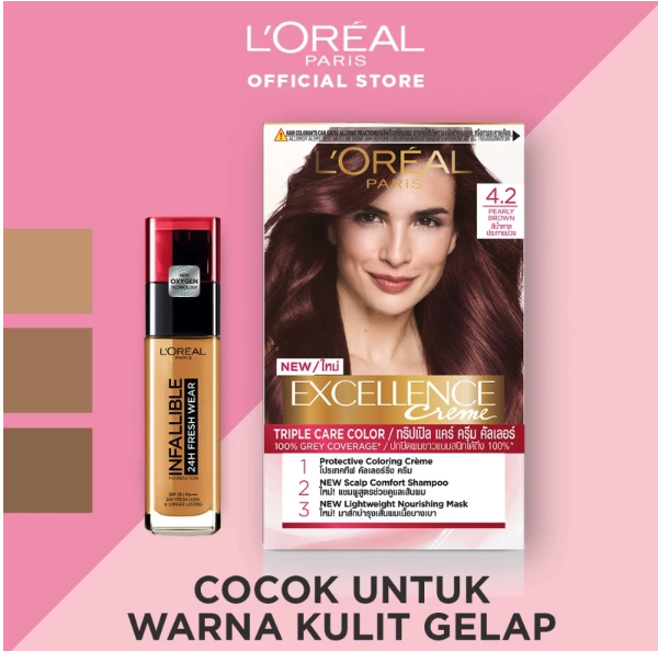 L'Oreal L’Oréal Paris Excellence Crème 4.2 Pearly Brown
