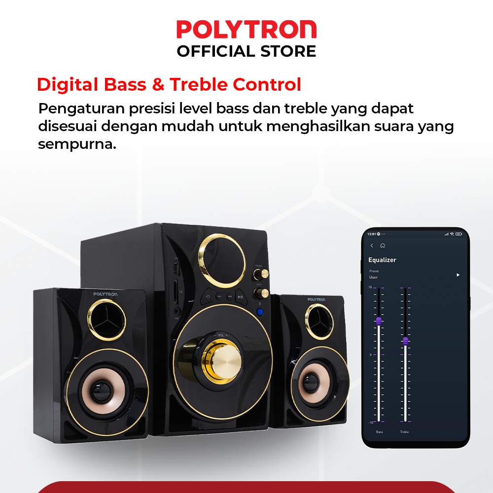 POLYTRON Polytron Bluetooth Speaker Multimedia  PMA 9310/BG