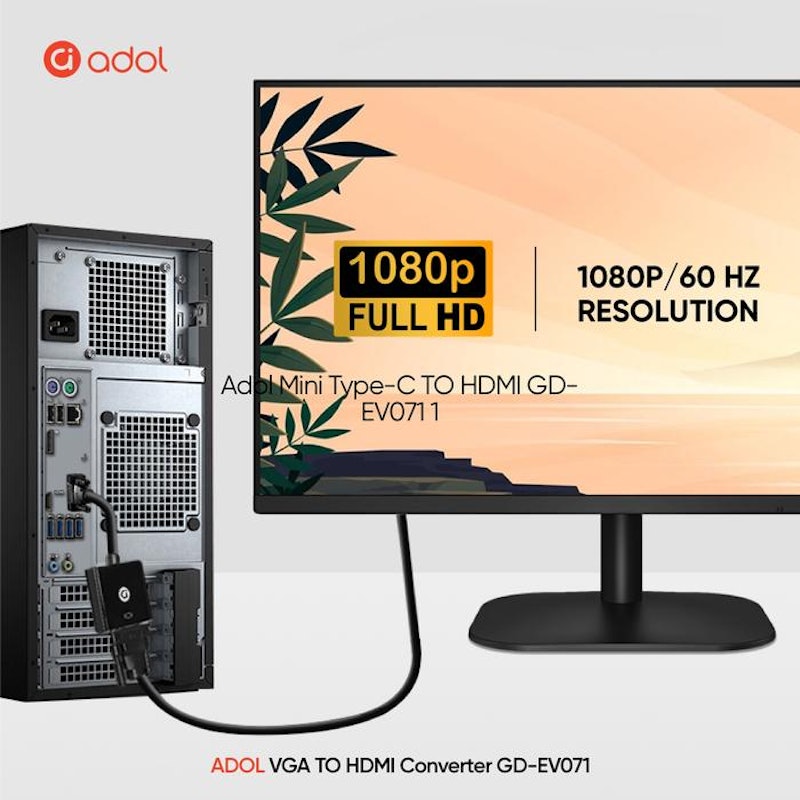 Adol VGA to HDMI Converter 3