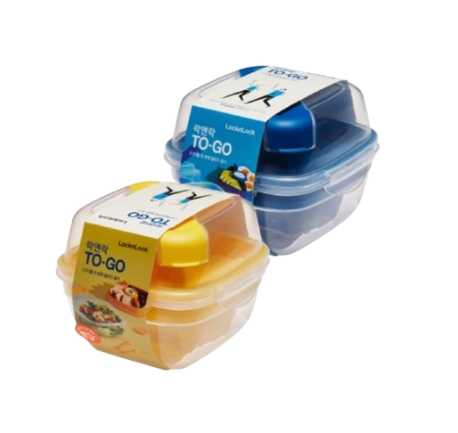 LocknLock To-Go 2-Room Salad Container ｜ HSM8440TL