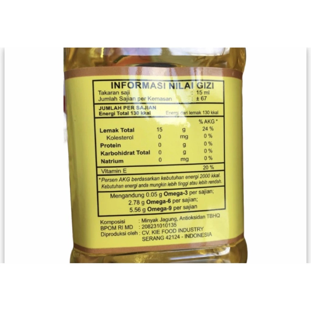 Kie Food  KCO Minyak Jagung