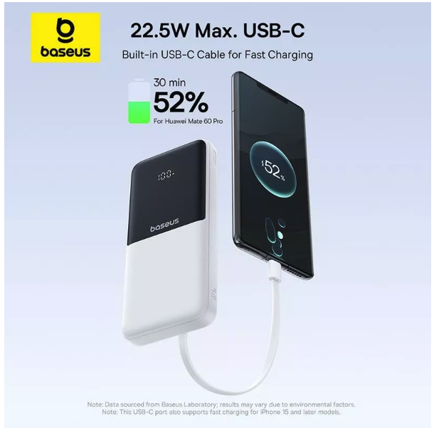 Shenzhen Baseus Technology Baseus Lipow Dual-Cable Power Bank 20000mAh