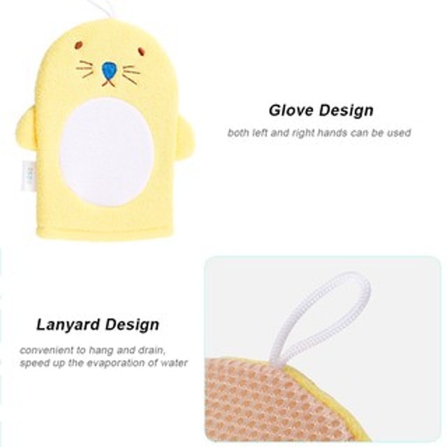 INONE Cartoon Bath Gloves