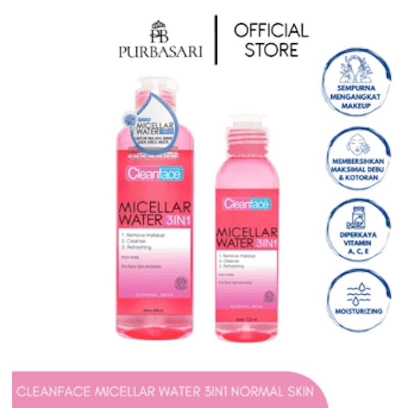 Cleanface Micellar Water 3in1 For Normal Skin 2