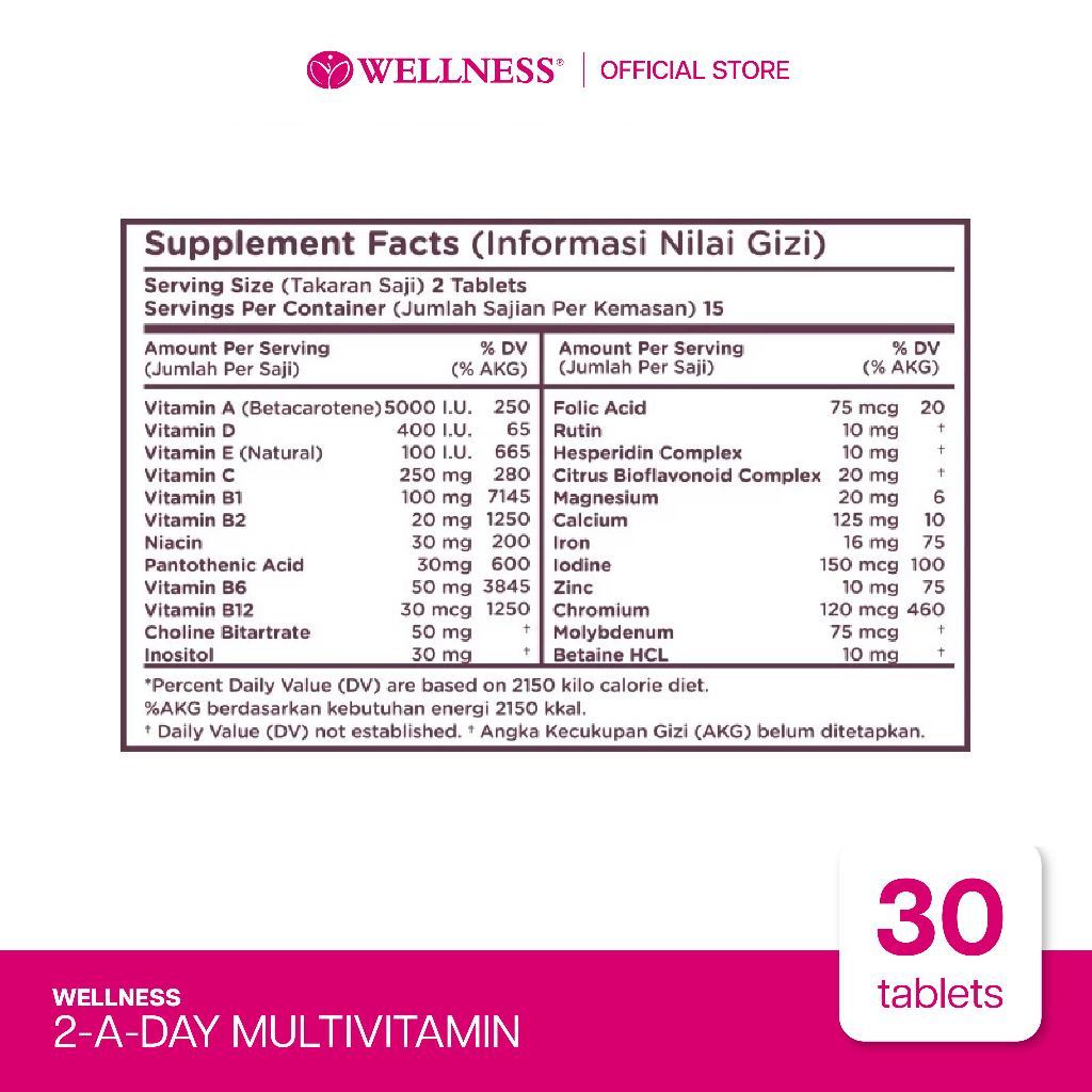 Wellness Wellness 2-A-Day Multivitamin