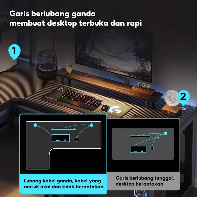 KUCADI Meja Gaming 5