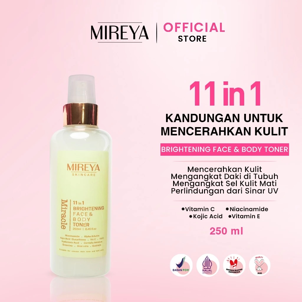 Indokarisma Parvaiz Makmur Mireya 11 in 1 Miracle Brightening Face & Body Toner