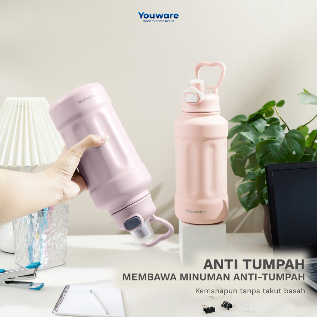 Pilihan Keluarga Indonesia Youware Aero Botol Minum Stainless Steel 1 Liter