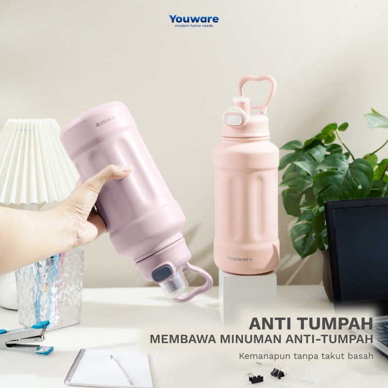 Youware Aero Botol Minum Stainless Steel 1 Liter 2