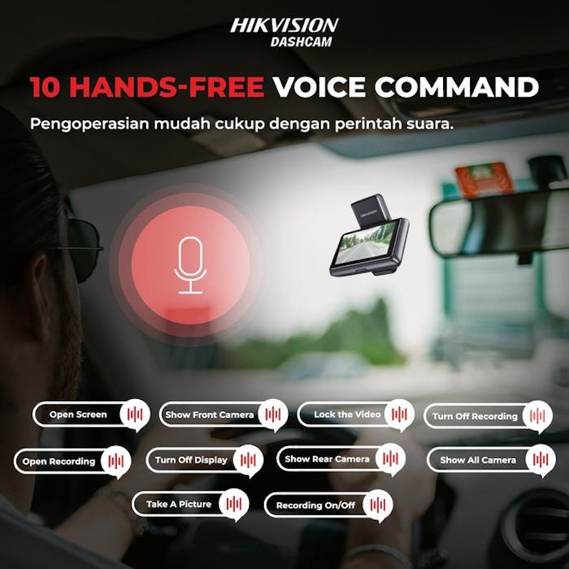Hikvision K5 2K Dashcam Dual Channel 3