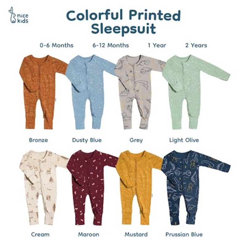 Nice Kids Colorful Printed Sleepsuit 2