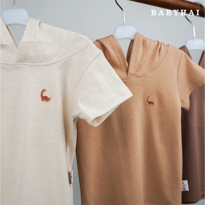 Baby Hai Iris Set Hoodie Seri Cokelat 4