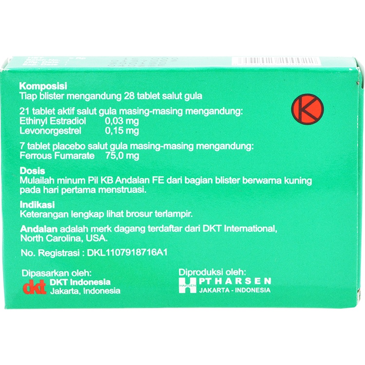 DKT Indonesia Pil KB Andalan FE