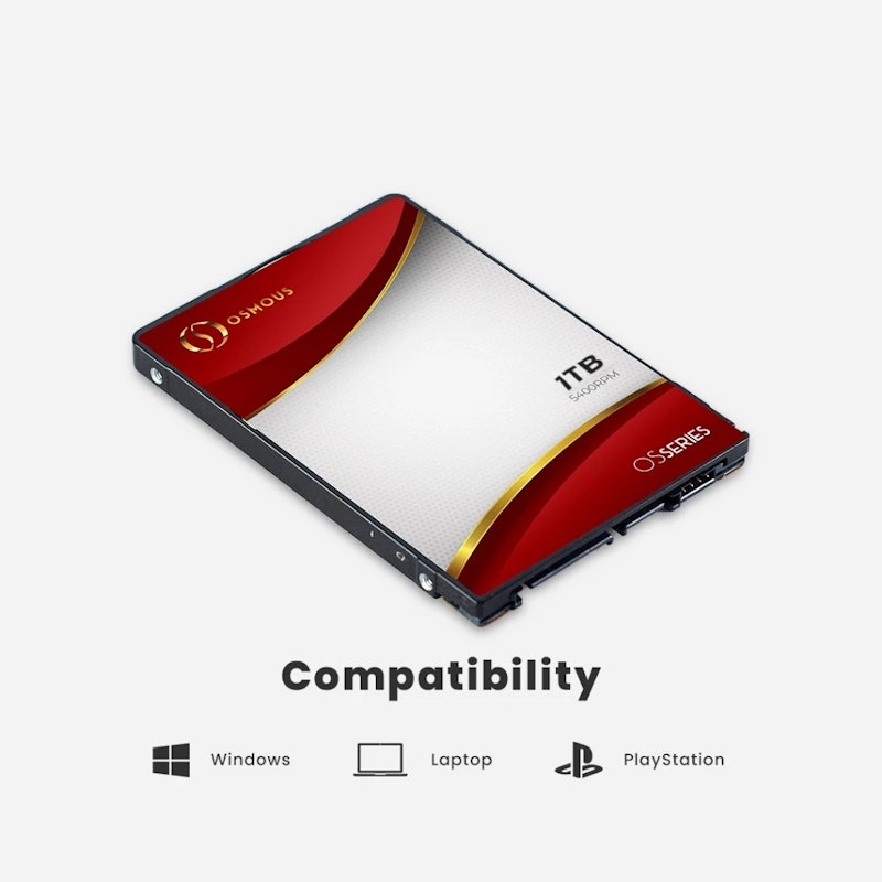 Osmous Red Hardisk Internal Laptop 1 TB 2