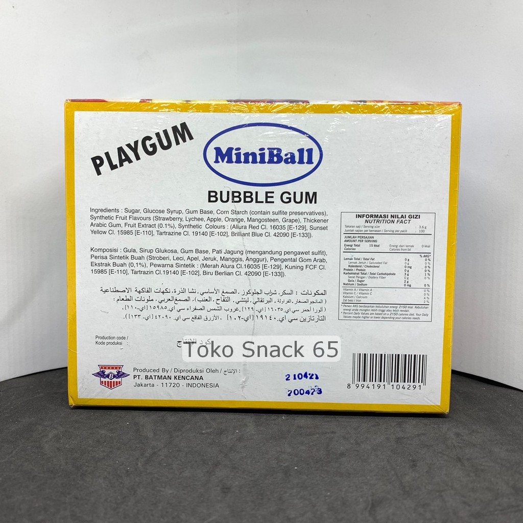 Batman Kencana Miniball Gum 100