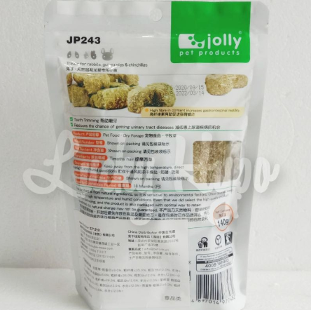 Jolly Pet Products  Timothy Hay Cake Xtra Bite  JP243