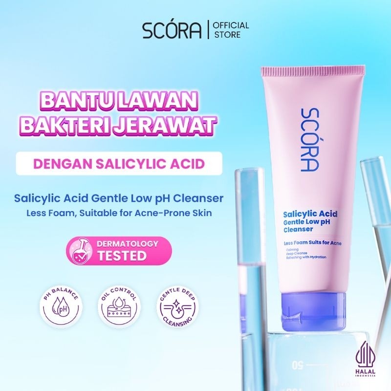 Sai Indonesia SCORA Salicylic Acid Gentle Low pH Cleanser