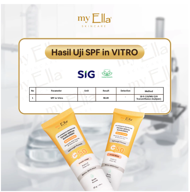 Ella Karunia Estetika Ella Skincare UV Intensive Protector Tinted Serum Sunscreen SPF 50 PA+++
