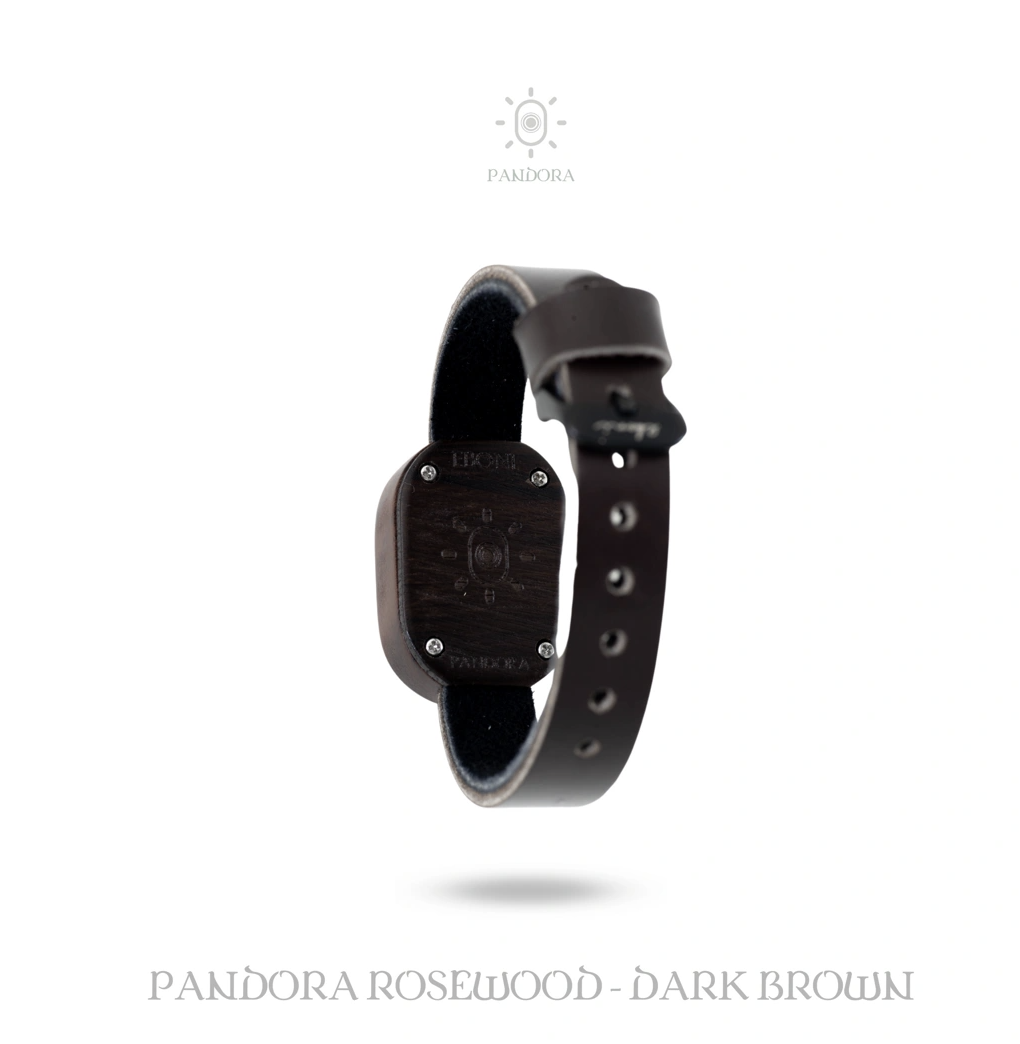 Eboni Jam Tangan Kayu Pandora Rosewood - Dark Brown