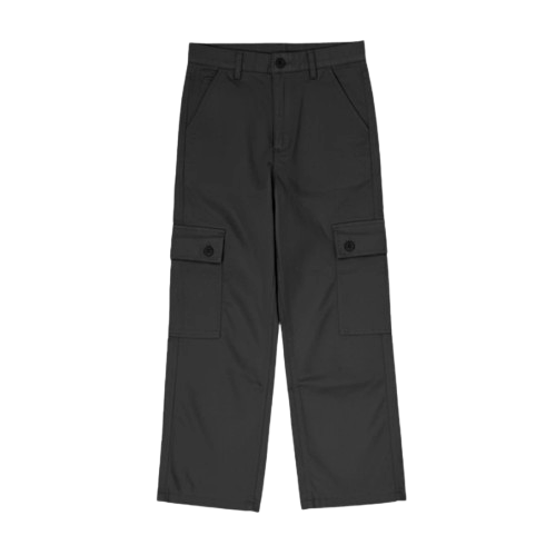 Fairgoods Celana Wanita Loose Cargo Navia Black 1
