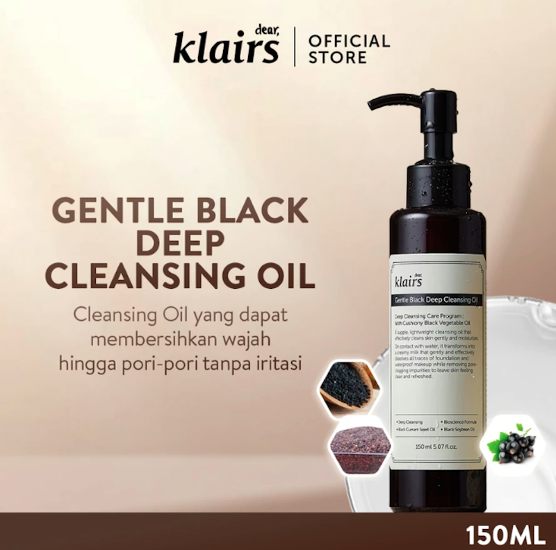 Dear Klairs Gentle Black Deep Cleansing Oil 3