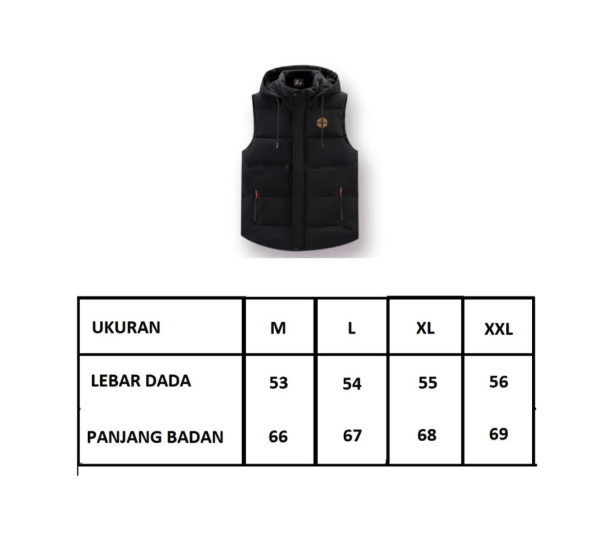 MnG MnG Rompi Vest Pria Dewasa Polos Waterproof Windproof