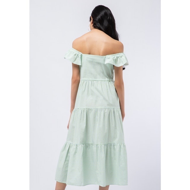 Colorbox Cold Shoulder Maxi Dress