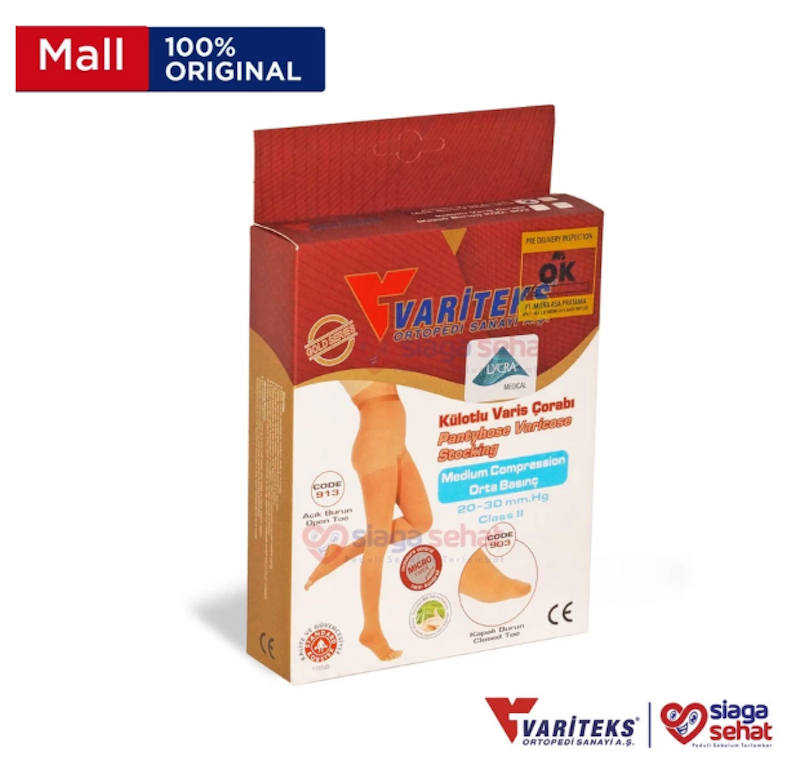 Variteks Stocking Varises Pantyhouse Open Toe 5