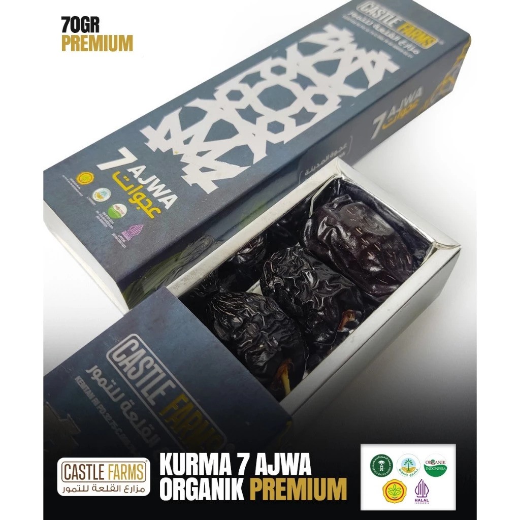 Castle Farms Kurma Ajwa Premium Organik 7 Butir 2