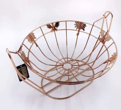 Round Fruit Basket Rose Gold ｜ RD-11103-ROSE