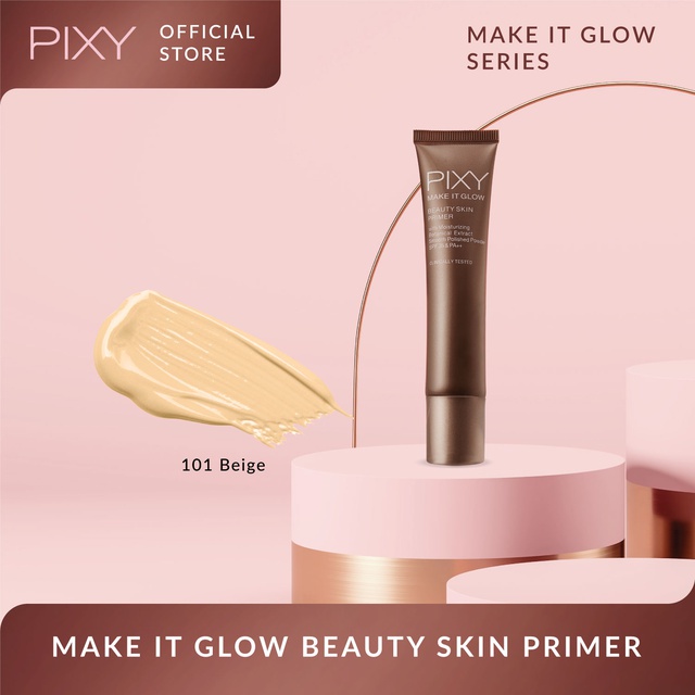 Mandom Indonesia PIXY Make It Glow Beauty Skin Primer 101 Beige