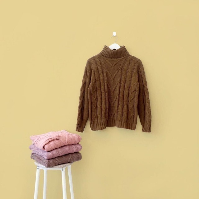 Cable Turtleneck Premium