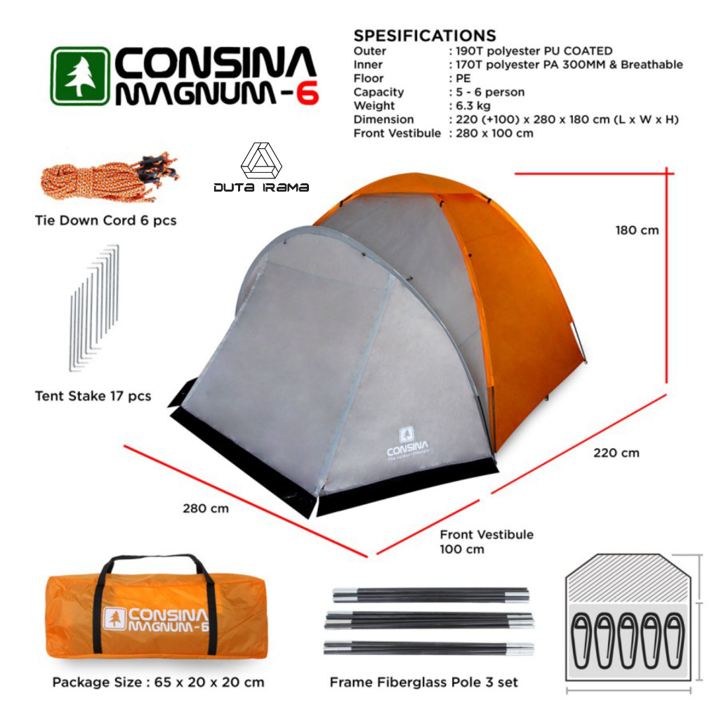 Consina Segara Alam CONSINA Magnum 6 Tenda