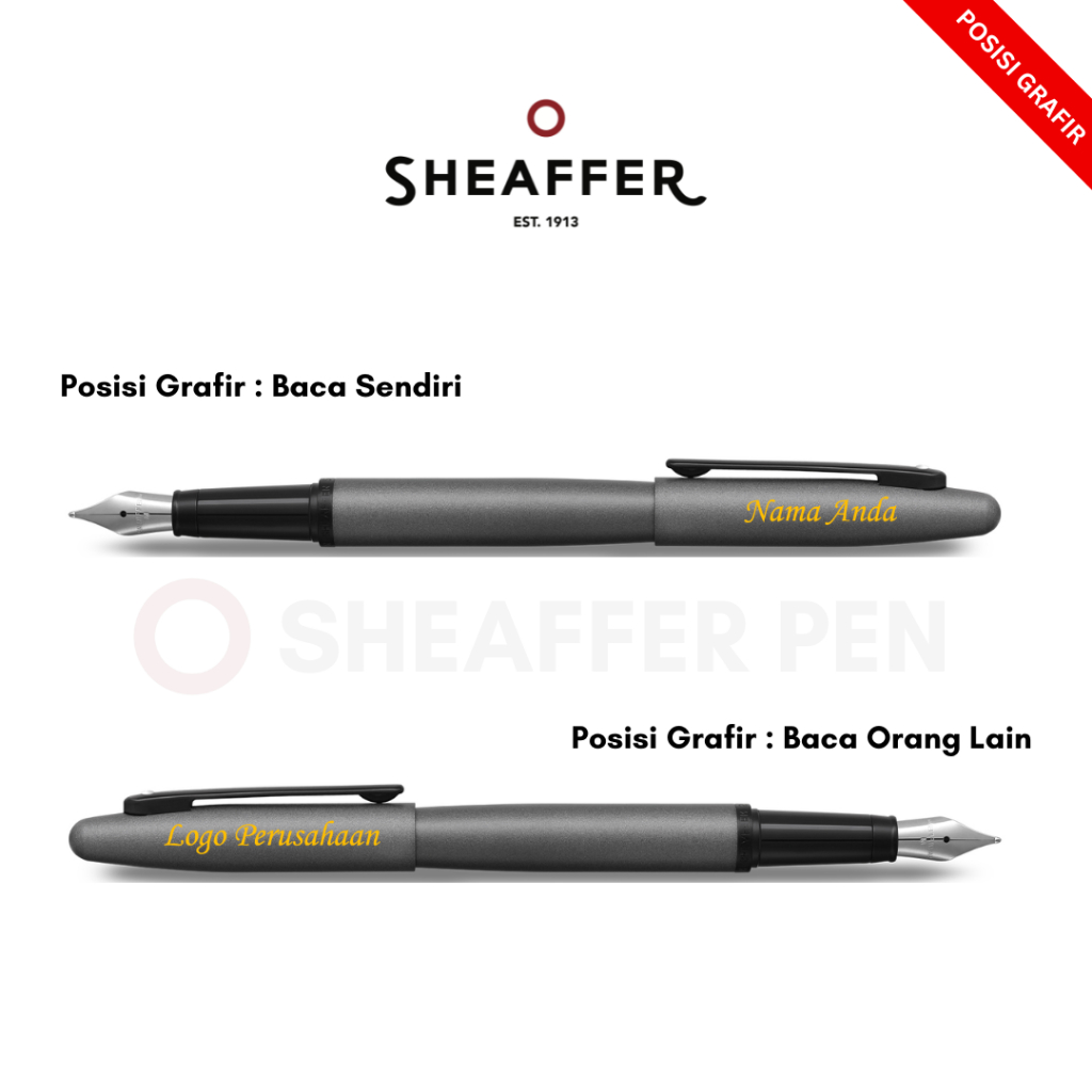 Sheaffer® VFM Matte Black Ballpoint 3