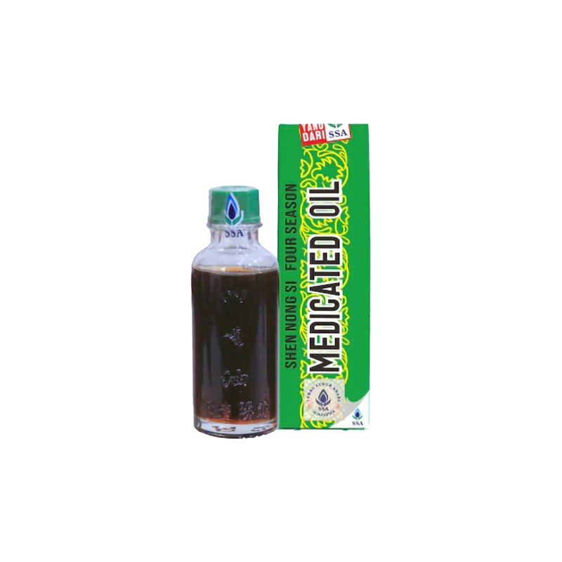 Medicated Oil Shen Nong Shi Four Season Minyak Angin Cina 20 mL 1