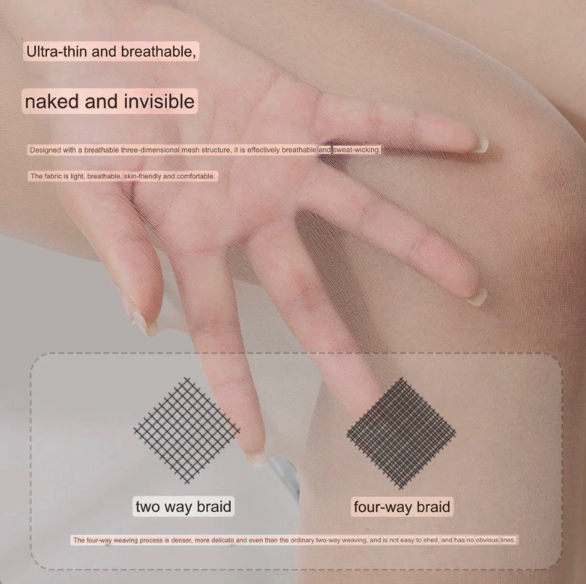  Smoof Seamless Transparent Pantyhose