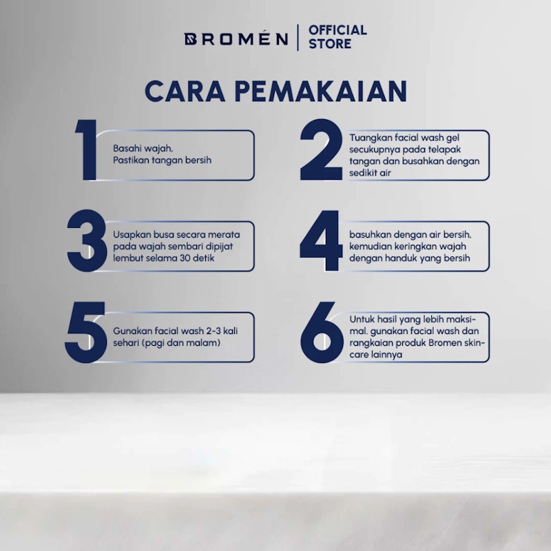 BROMEN Brightening Facial Wash 5