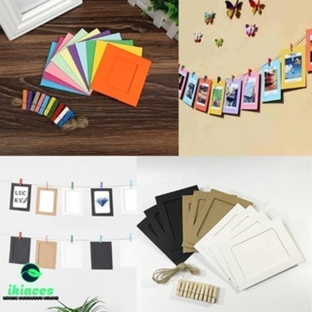  Wooden Clip + Bingkai Foto + Tali Rami