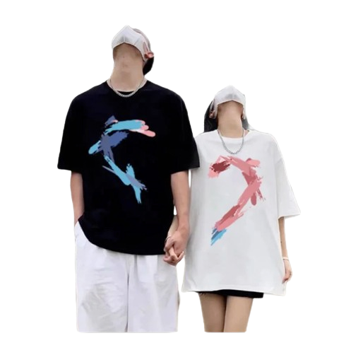 SSMY Kaos Couple Love Blue Merah ｜ DT222