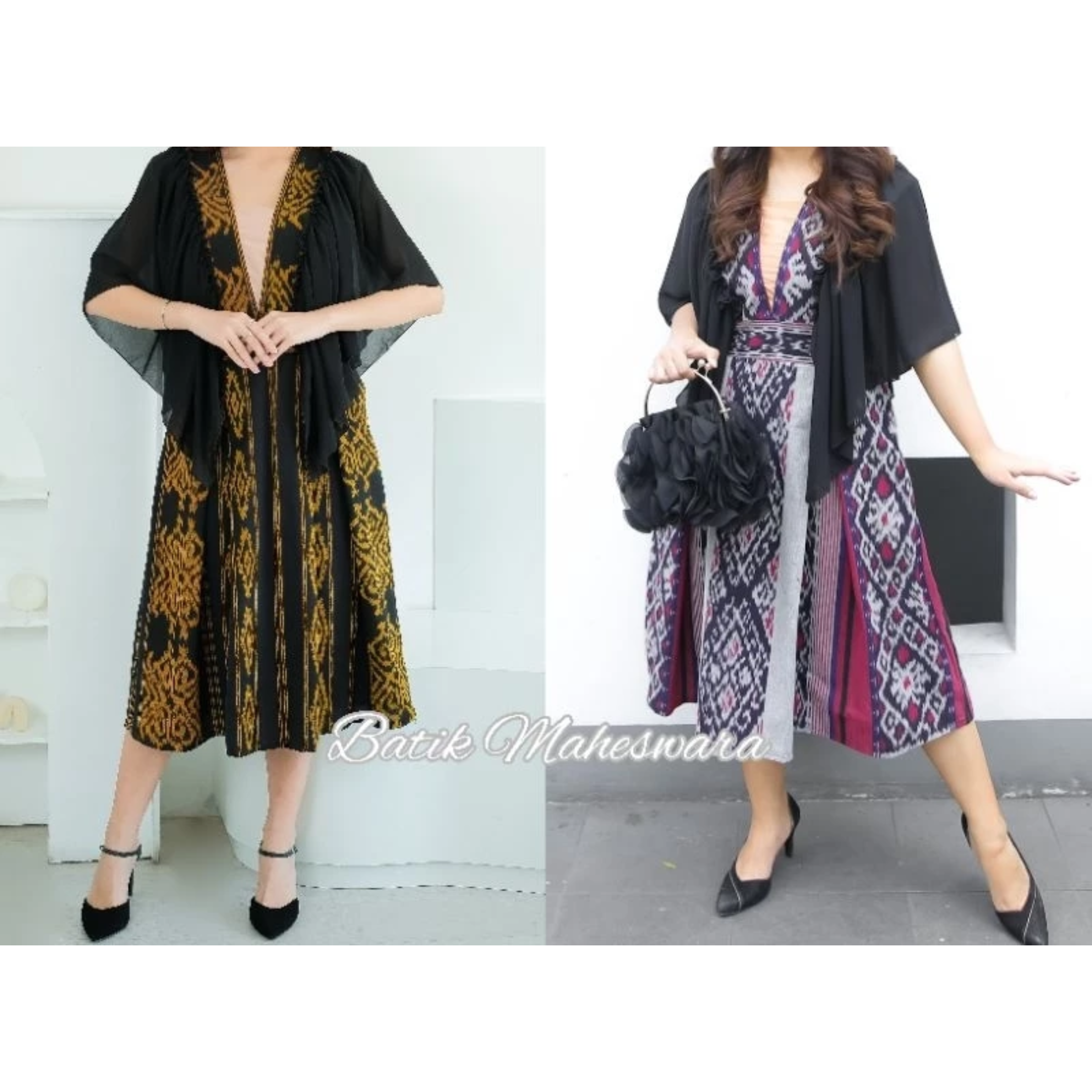 Batik Maheswara Dress Batik Modern Tenun Salma