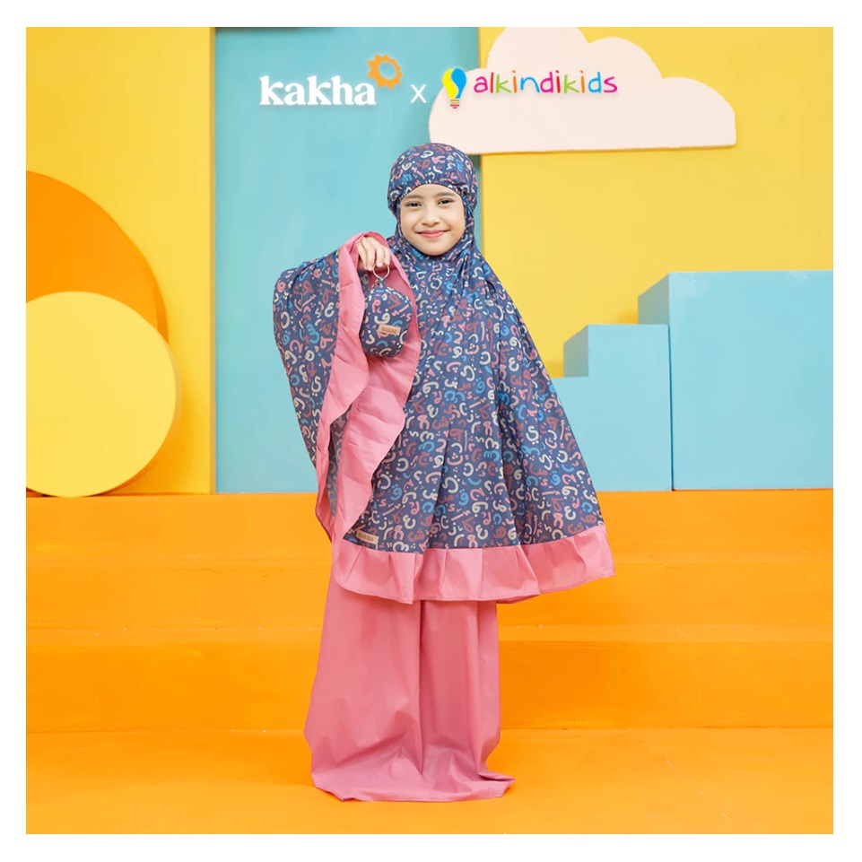 Kakha x Alkindikids Mukena Anak Hijaiyah Series