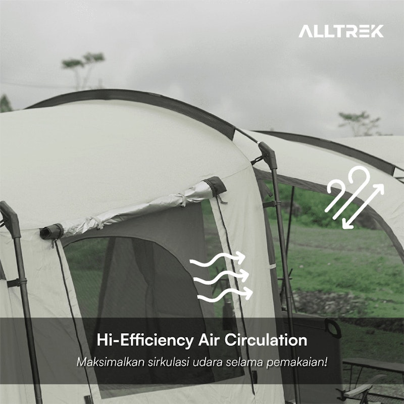 Alltrek Eclipta Tunnel 4P Tent 4