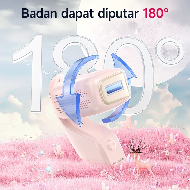  AmazeFan Hair Removal Laser Air-pink Cool 10°