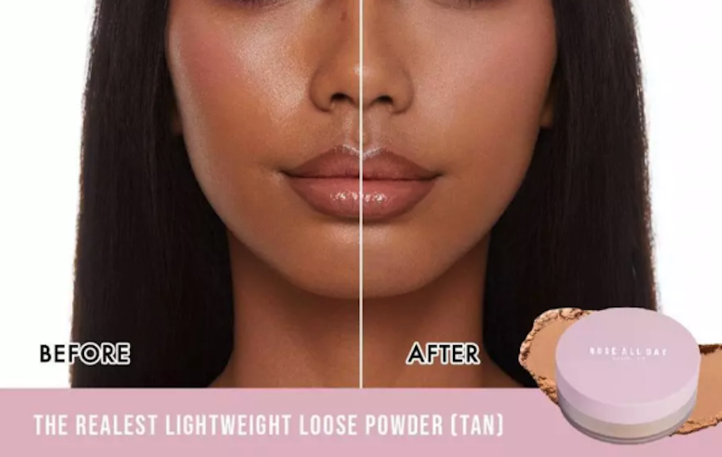 Rosé All Day The Realest Lightweight Loose Powder Tan 2