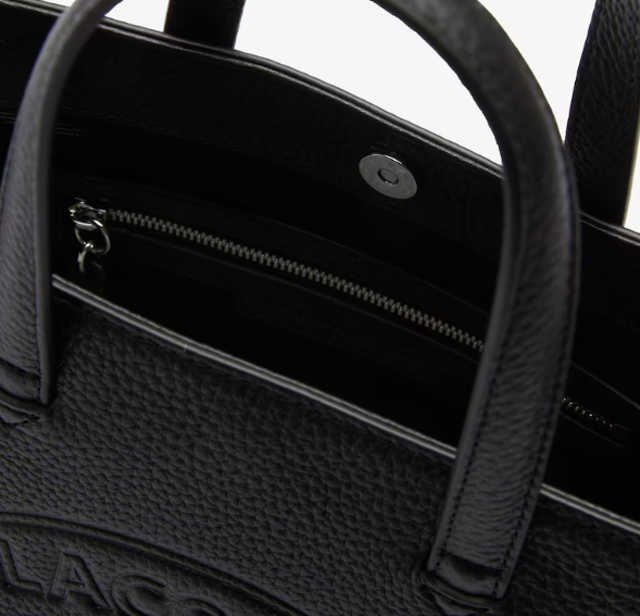 Lacoste Women's Croco Crew Small Grained Leather Shoulder Bag LACNF3532NL000