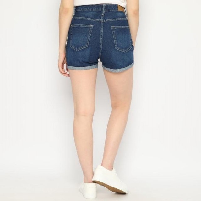 Celana Hot Pants High Waist Jeans Wanita  P10