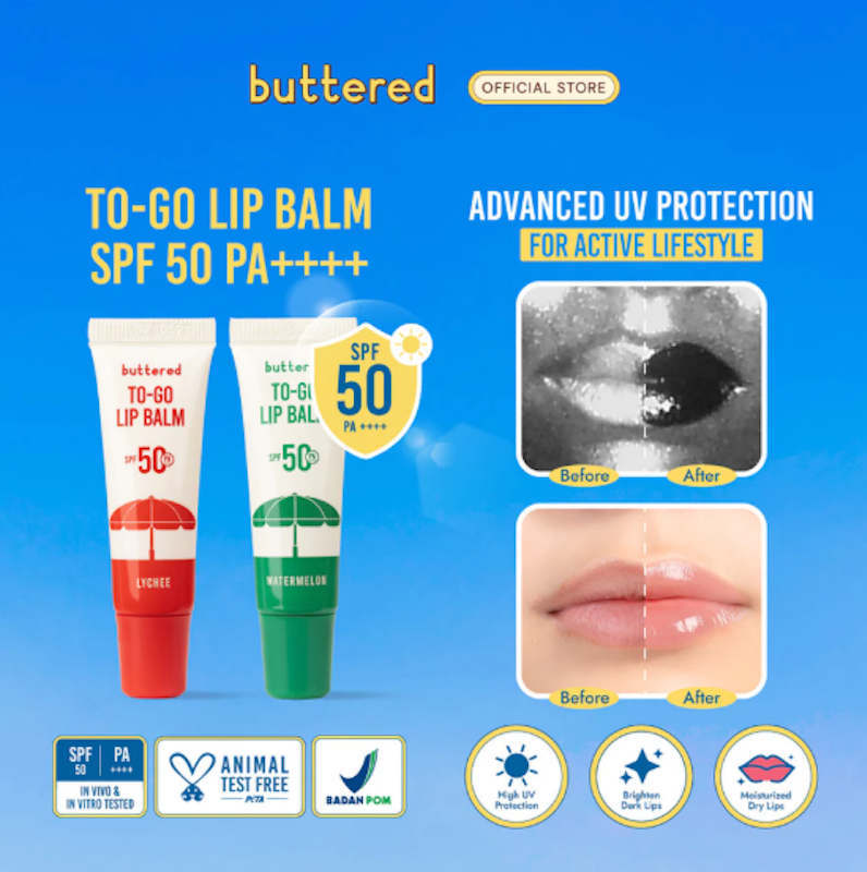 Buttered To-Go Lip Balm SPF 50 PA++++ Watermelon 2