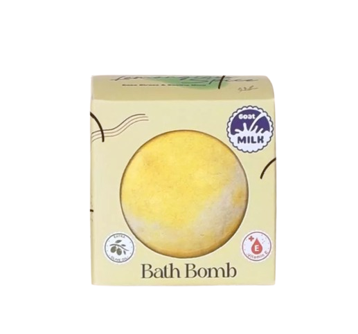 Bathaholic Goat Milk Bath Bomb Bubble Aromatherapy Lemongrass Spice