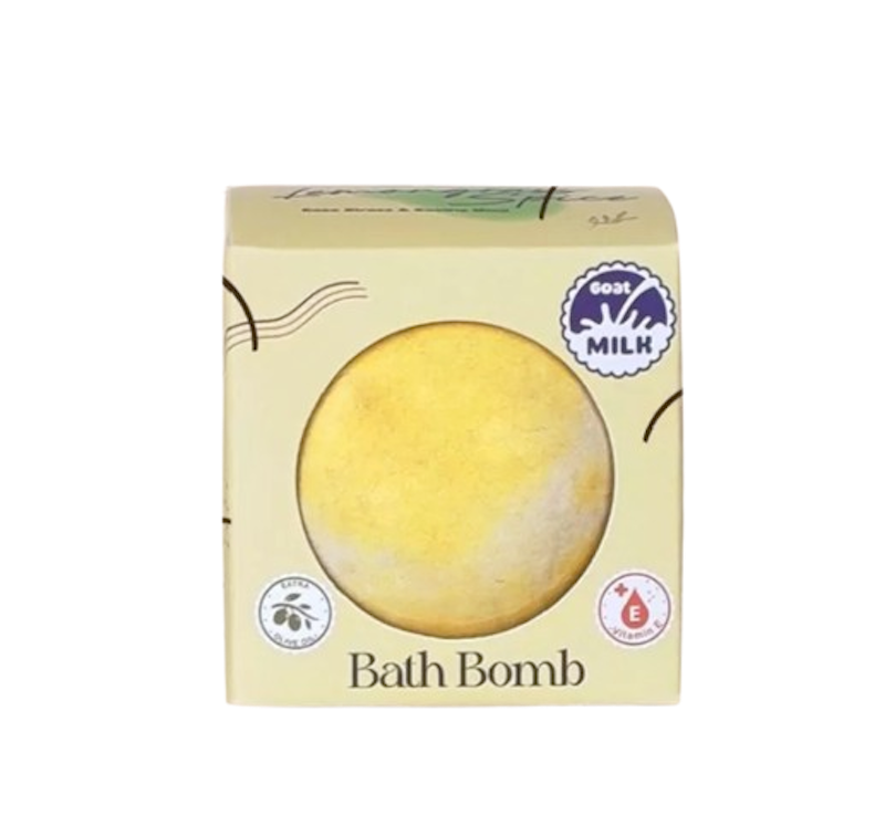 Bathaholic Goat Milk Bath Bomb Bubble Aromatherapy Lemongrass Spice 1