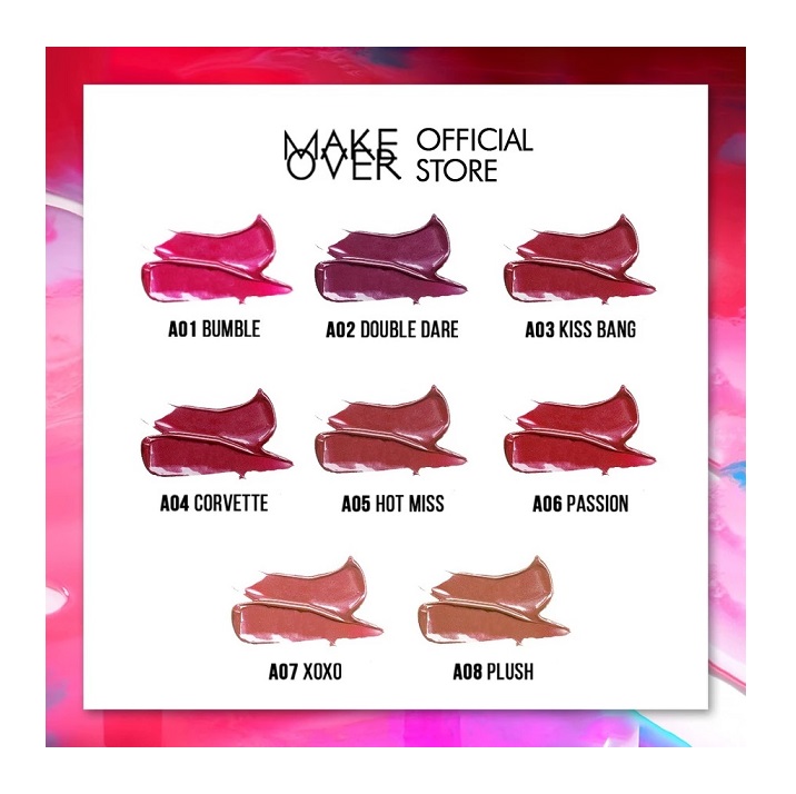 Paragon Technology and Innovation MAKE OVER Powerstay Vivid Waterlite Lip Stain A06 Passion